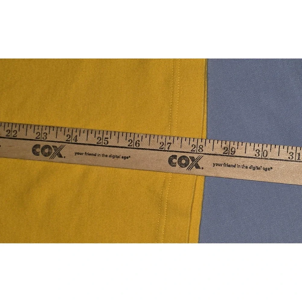90's Ralph Lauren Mens Polo‎ Sport Striped Turtleneck 100% Yellow 2XL